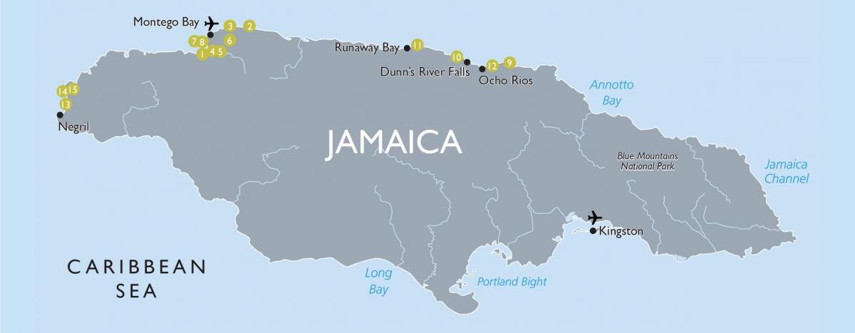 Harta jamaica aeroporturi