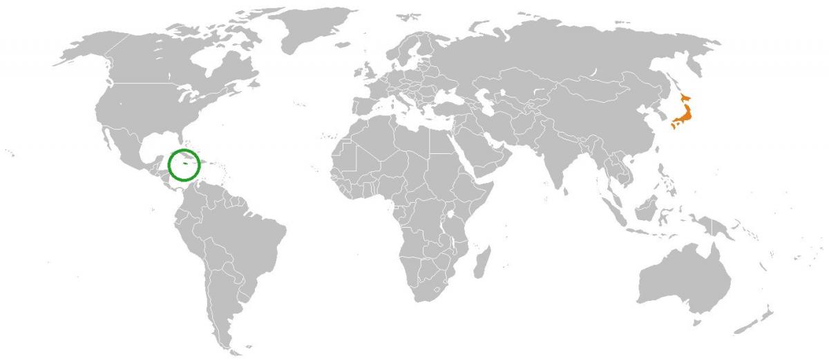 jamaica pe harta lumii
