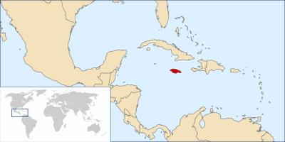 Jamaica hartă în lume