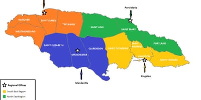 Harta economică jamaica
