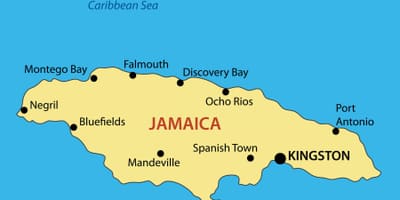 Harta orașe jamaica