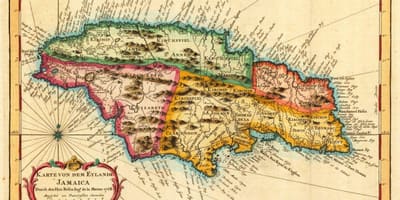 Hartă de epocă jamaica